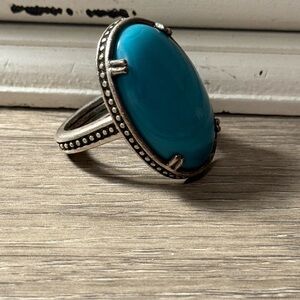 Turquoise Oval Statement Ring